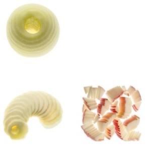 卓上型りんご皮むき器カットサンプル